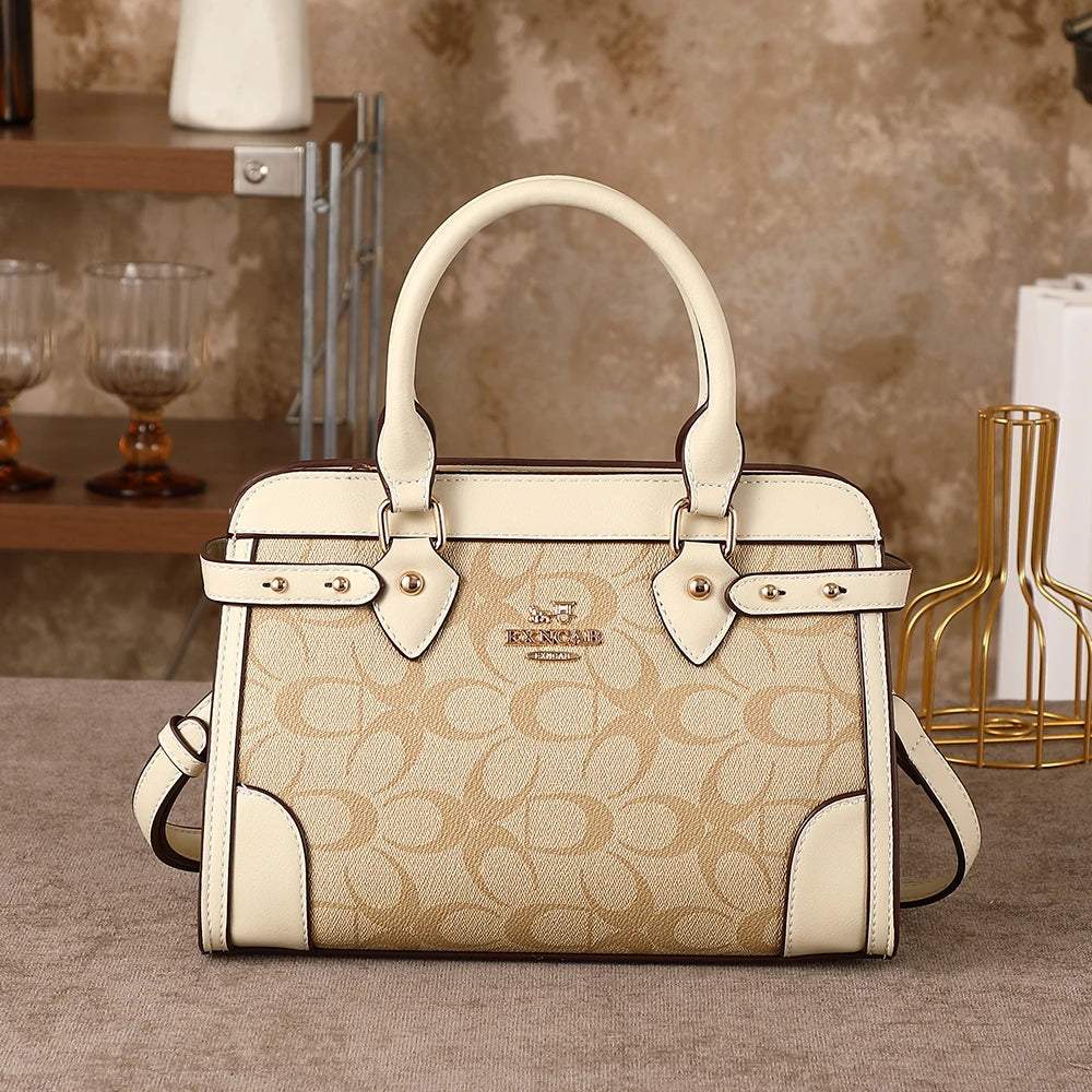 Color-blocked Crossbody Tote