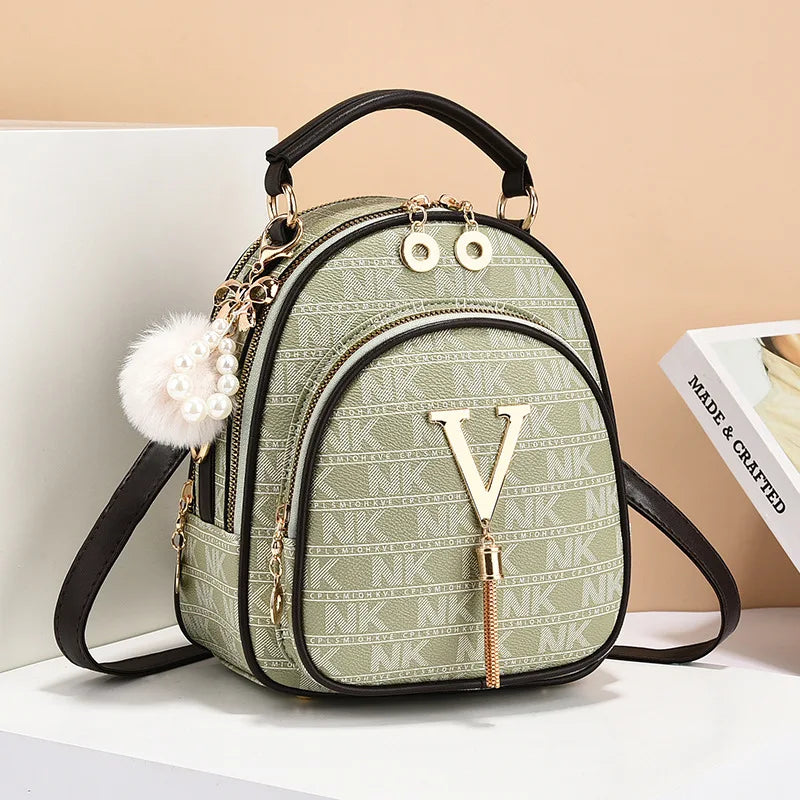 Harper Patterned Crossbody Bucket Bag