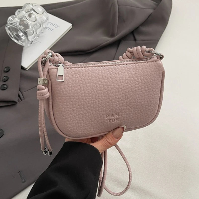 Solid Color Crossbody Bag