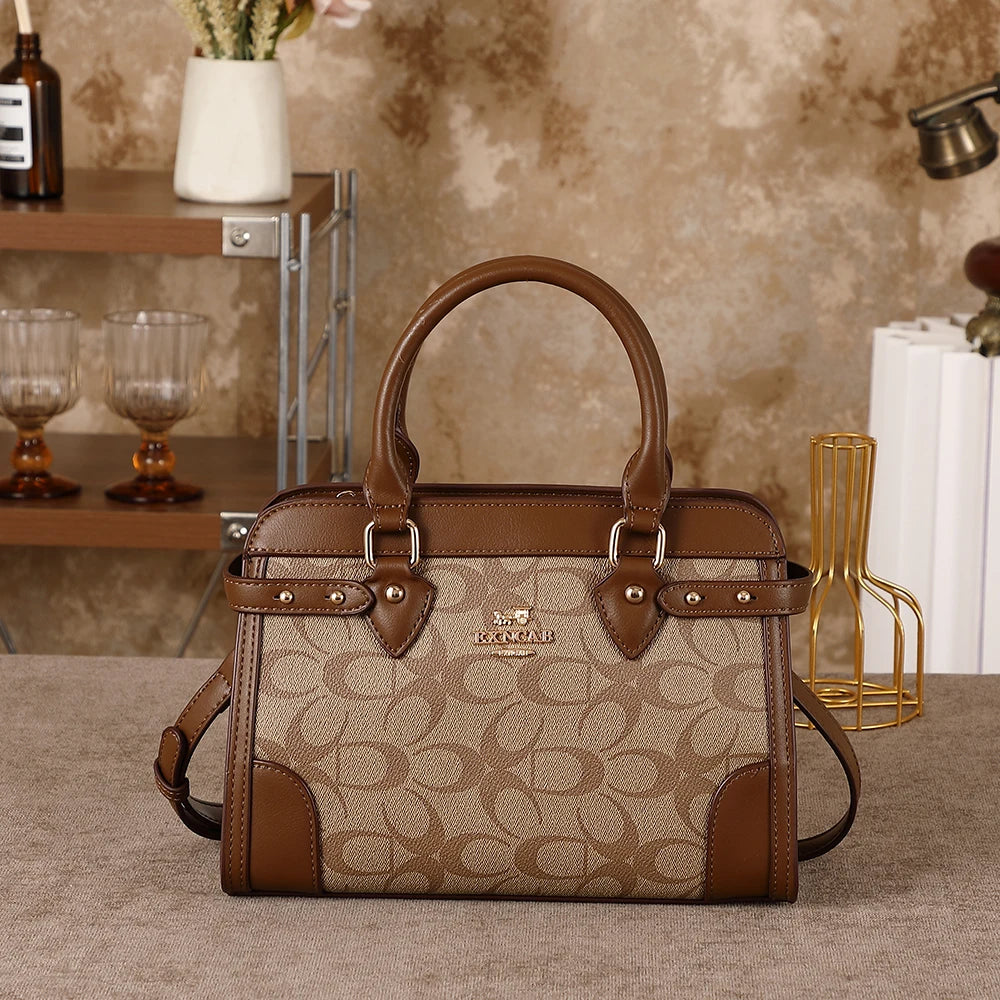 Color-blocked Crossbody Tote