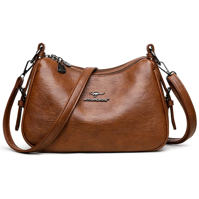 Minimalist Leather Crossbody Bag