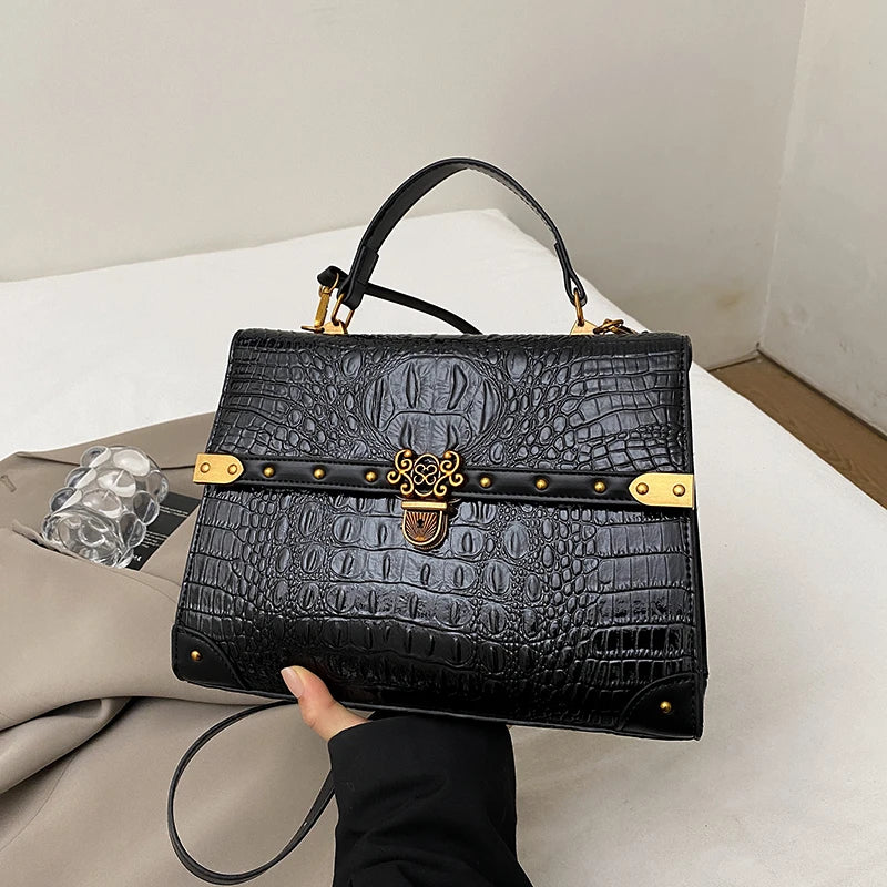 Purple Square Crossbody Bag