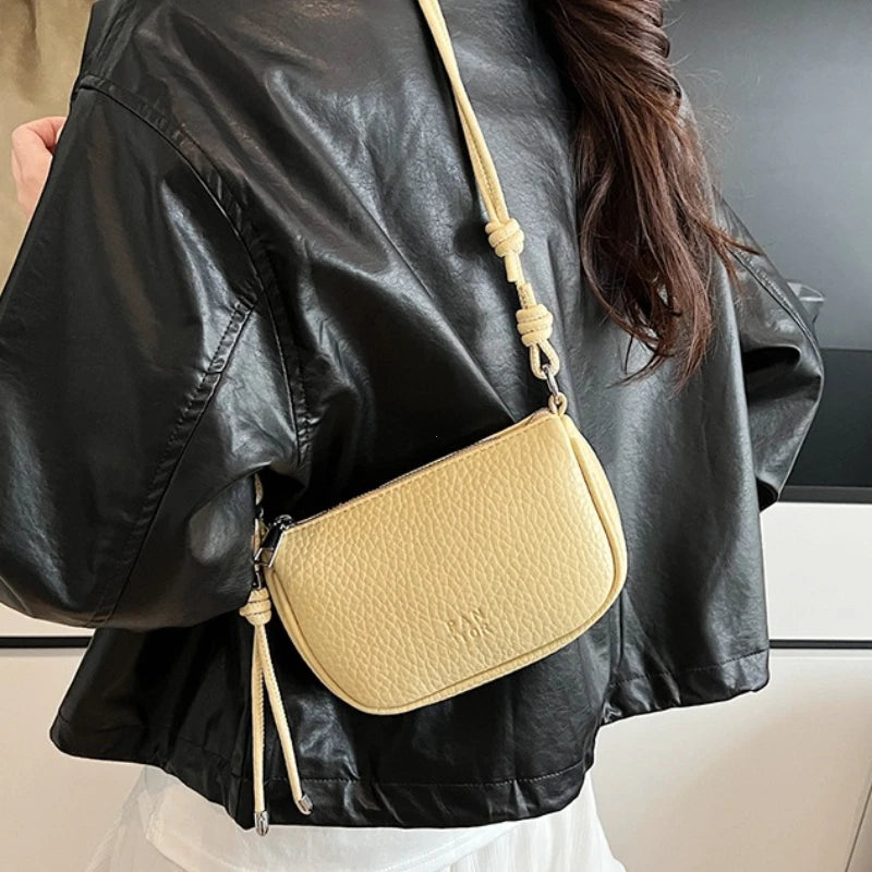 Solid Color Crossbody Bag