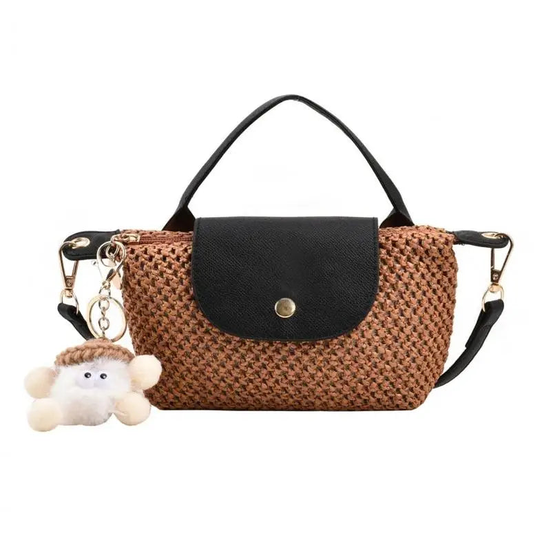 Straw Beach Crossbody Bag