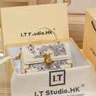 Embroidered Square Crossbody Bag