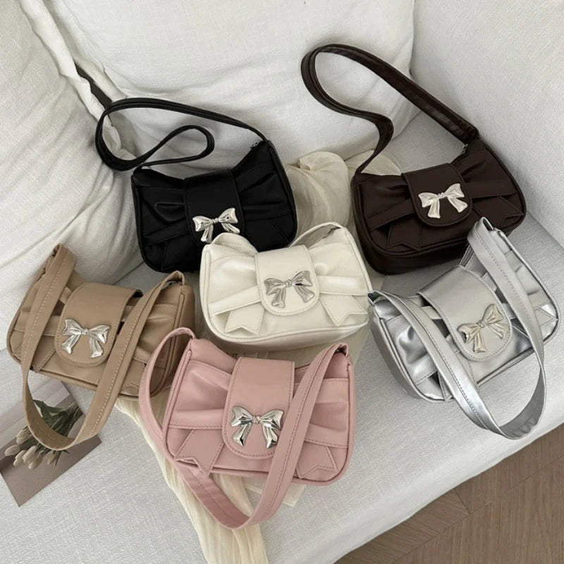 Trendy Bow Underarm Bag