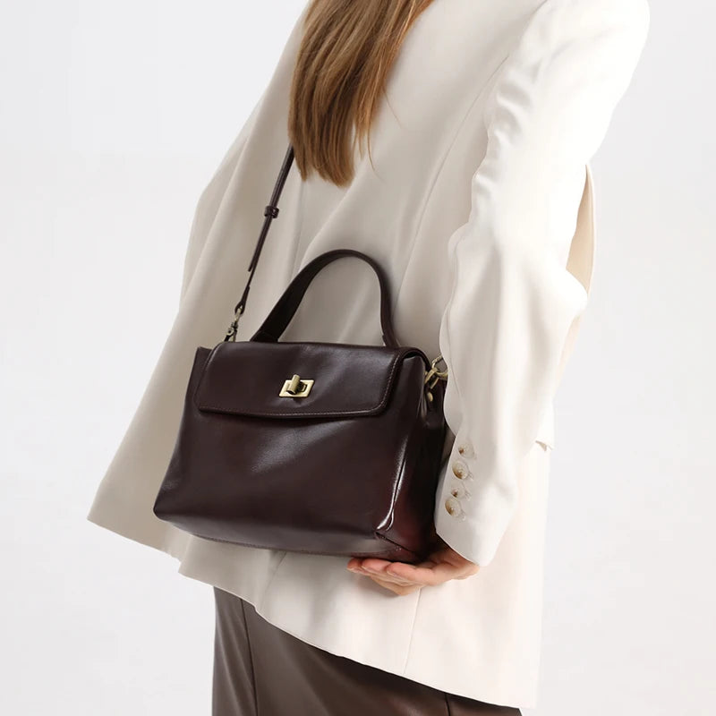 Eleanor Vintage Oil Wax Satchel