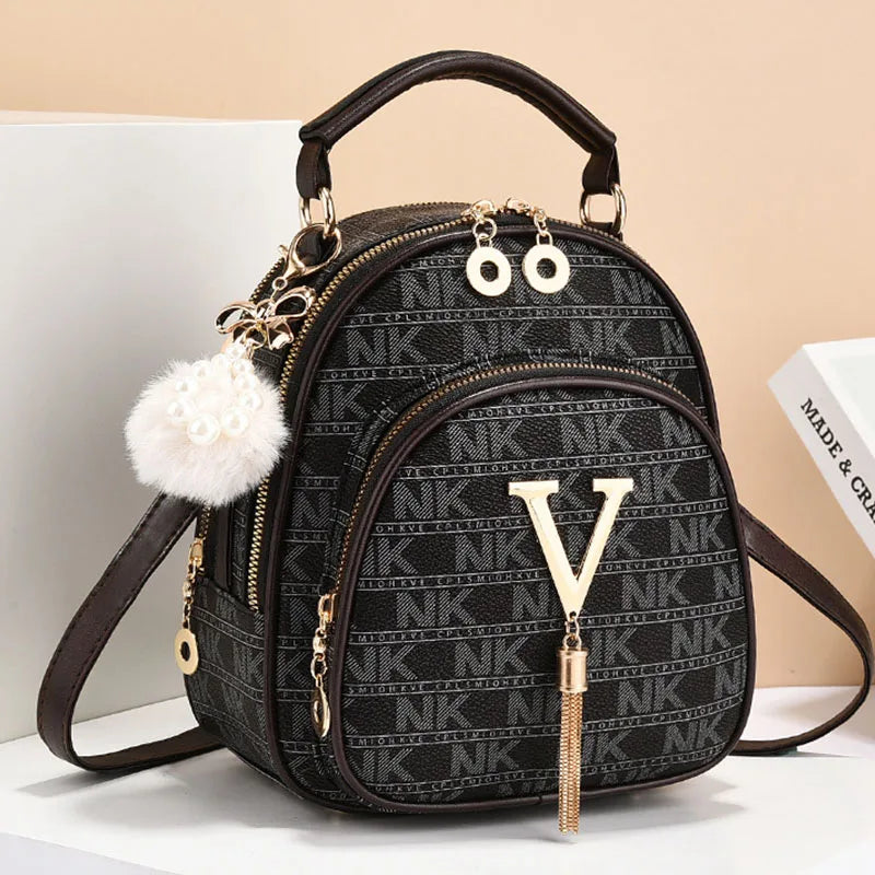 Harper Patterned Crossbody Bucket Bag