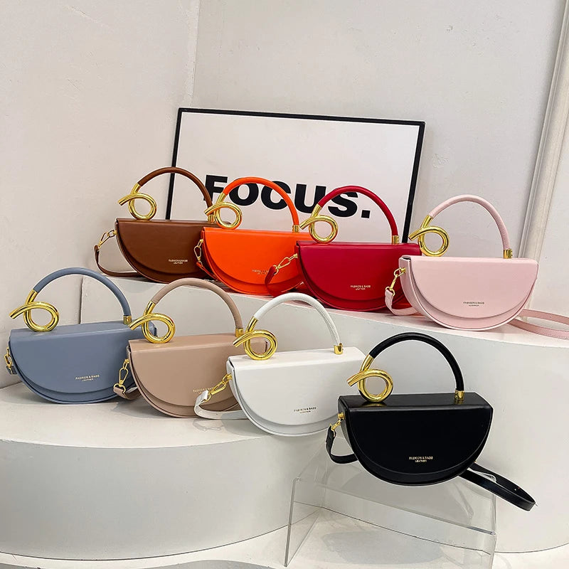 Semicircle Saddle Crossbody Bag