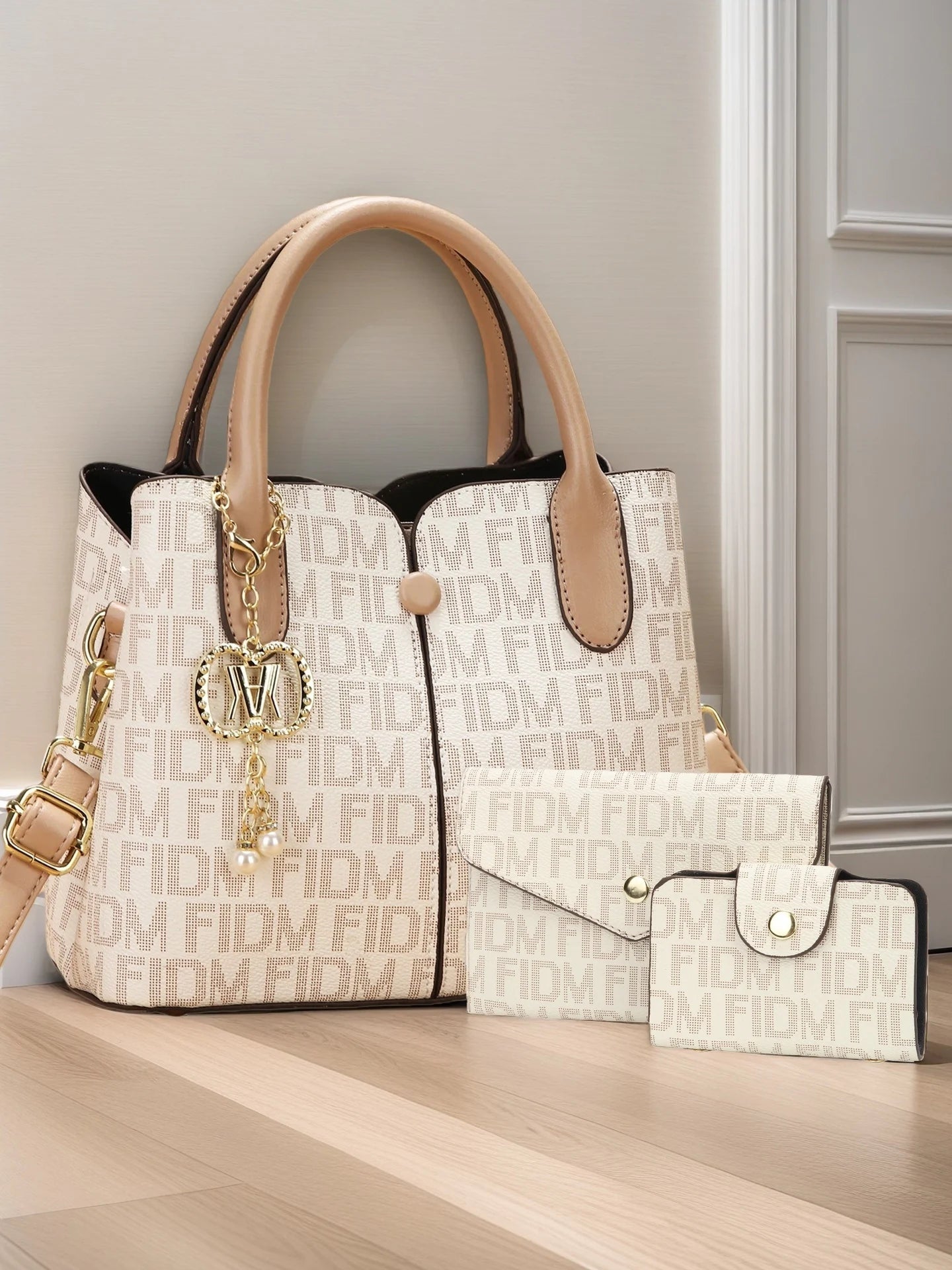 Elegant Luxury Printed 3-Piece Versatile Handbag Set