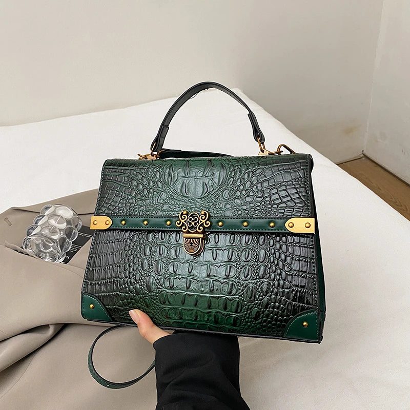 Purple Square Crossbody Bag