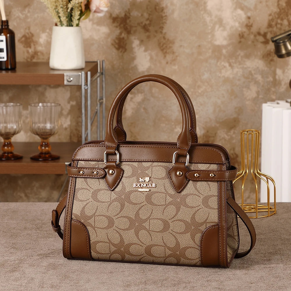 Color-blocked Crossbody Tote