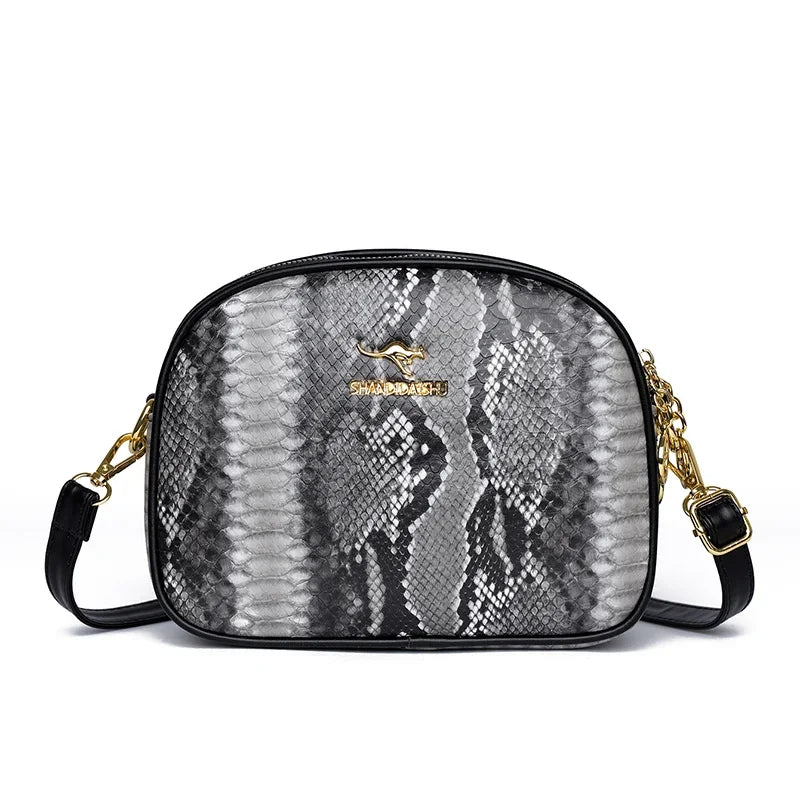 Crocodile Leather Crossbody Bag