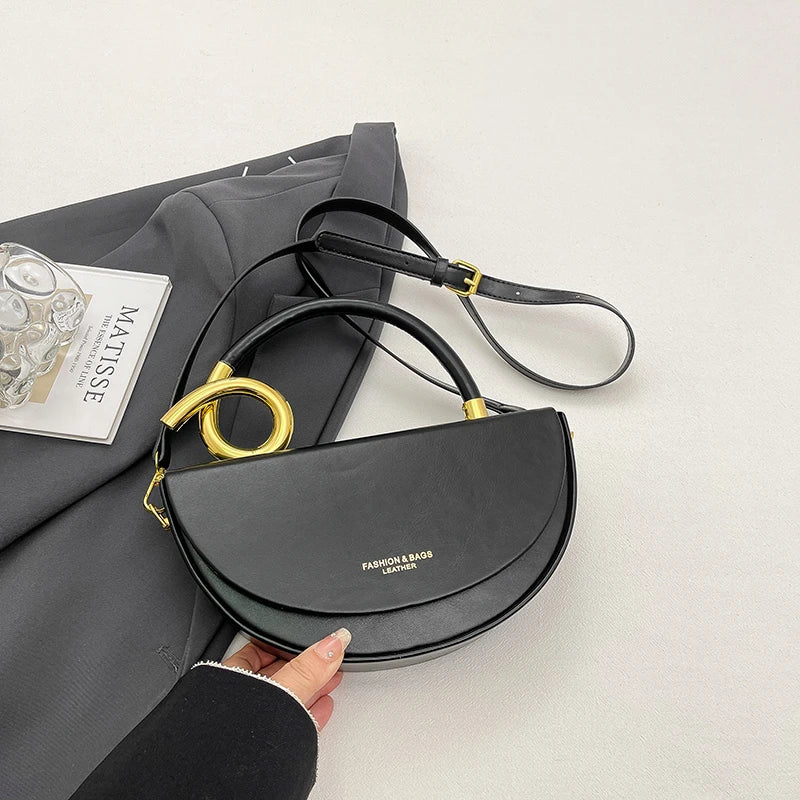 Semicircle Saddle Crossbody Bag