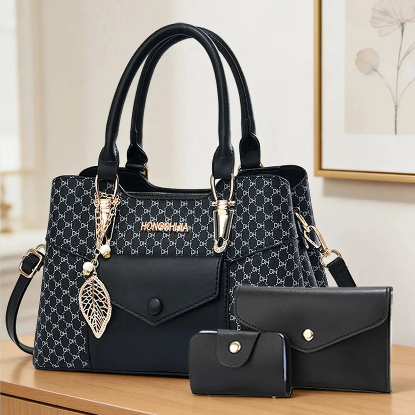 high-end textured large-capacity commuter tote bags, luxury women's bag series with color-blocking crossbody bags