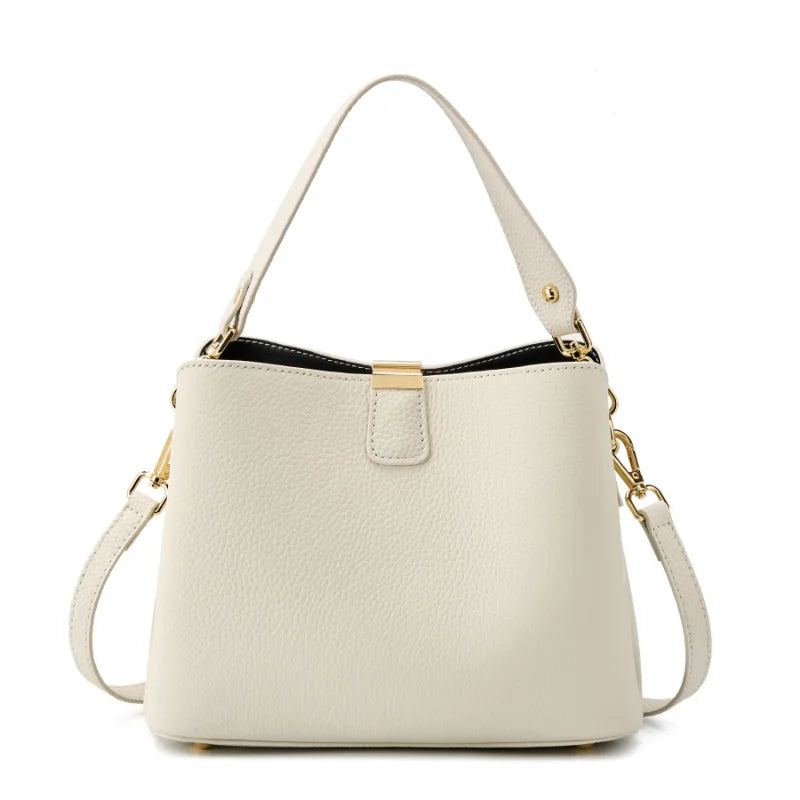 Aurora Genuine Leather Large Shoulder Bag