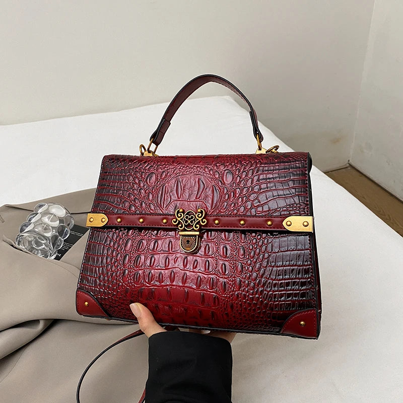 Purple Square Crossbody Bag