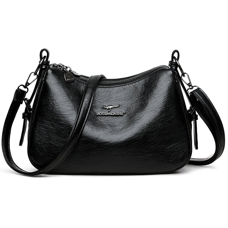Minimalist Leather Crossbody Bag
