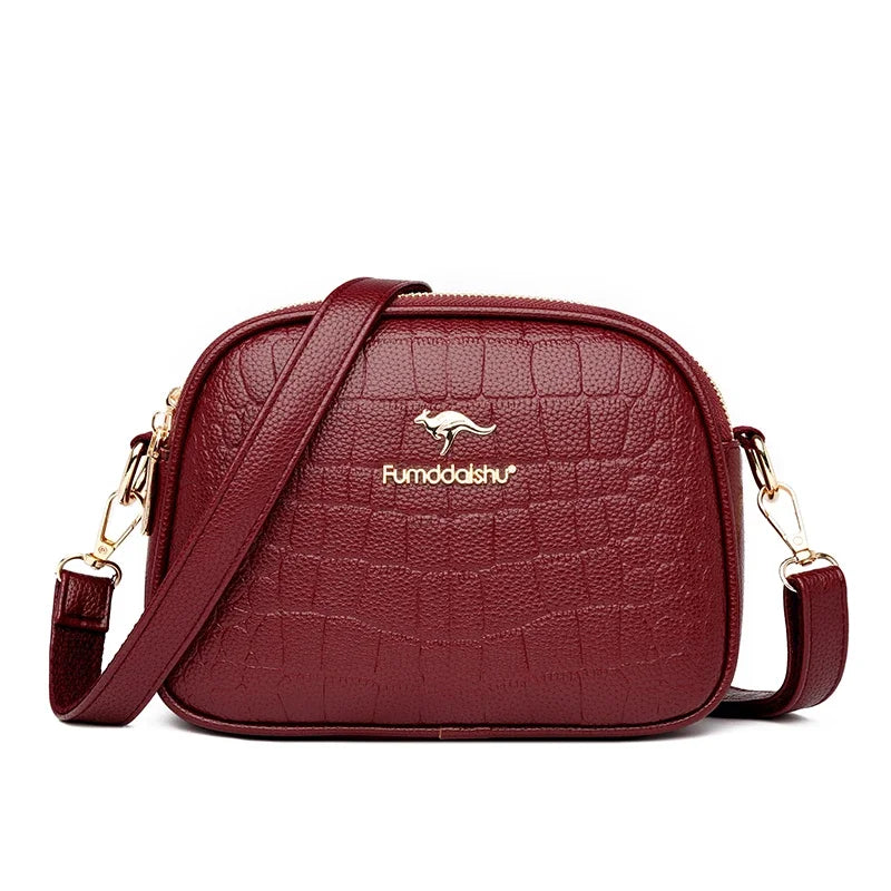Crocodile Leather Crossbody Bag