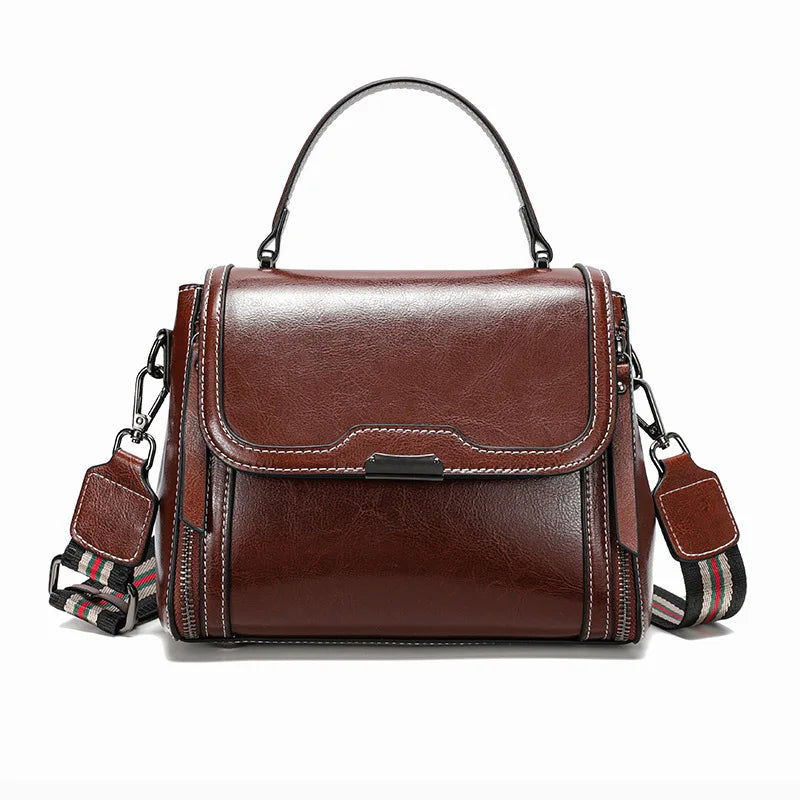 Luna Vintage Genuine Leather Tote Bag