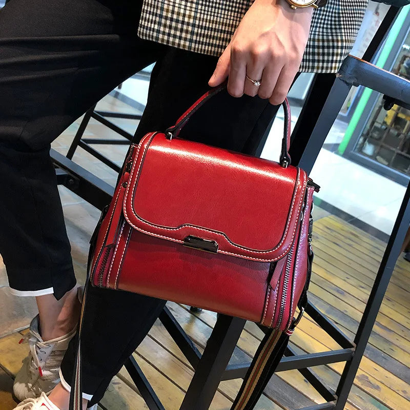 Luna Vintage Genuine Leather Tote Bag