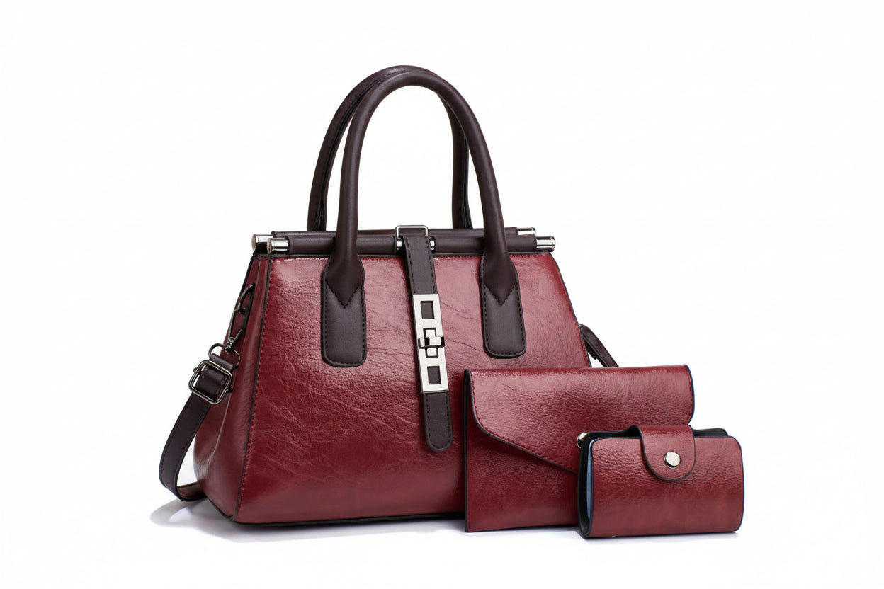 3-Piece Tote & Crossbody Bag Set