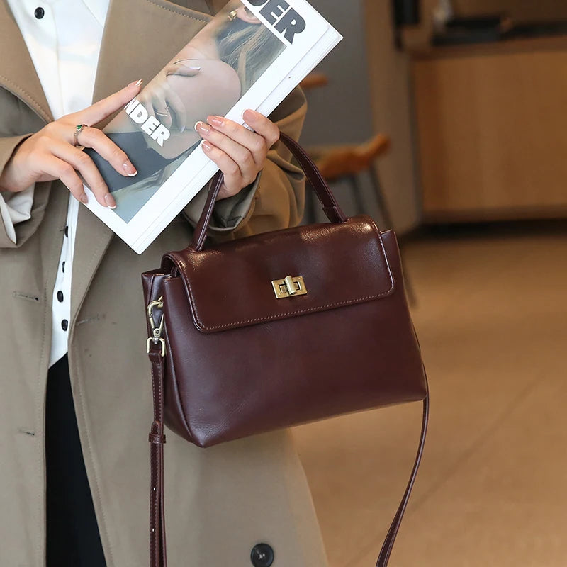 Eleanor Vintage Oil Wax Satchel