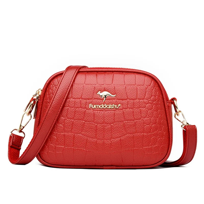 Crocodile Leather Crossbody Bag
