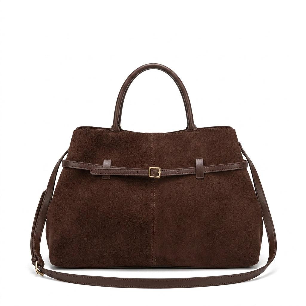 The Suede Urban Commuter Bag em fundo branco
