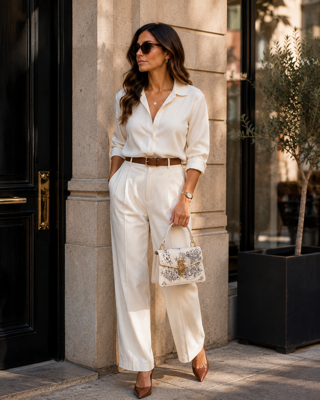 Embroidered Underarm Crossbody