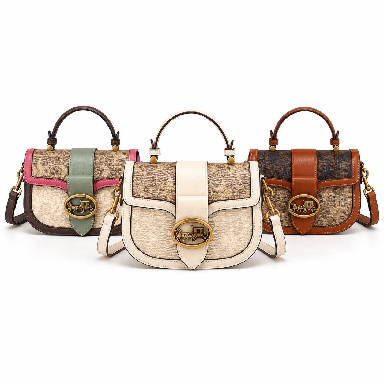 Contrasting Color Saddle Bag all color variants