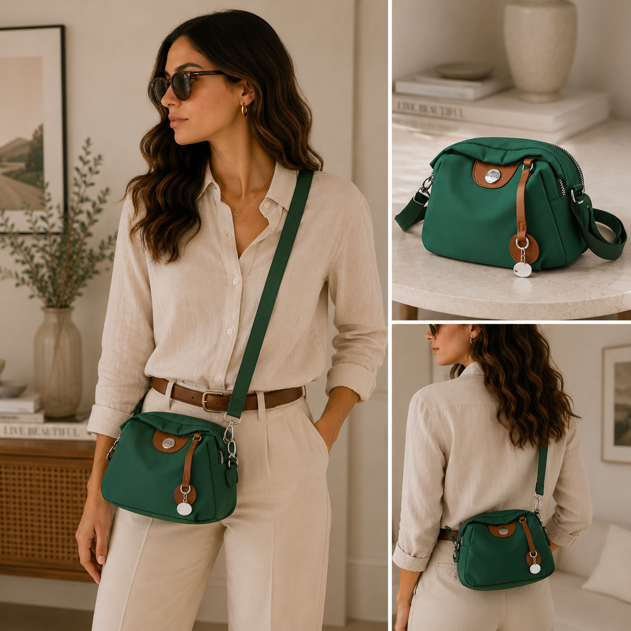 Waterproof Nylon Crossbody Bag